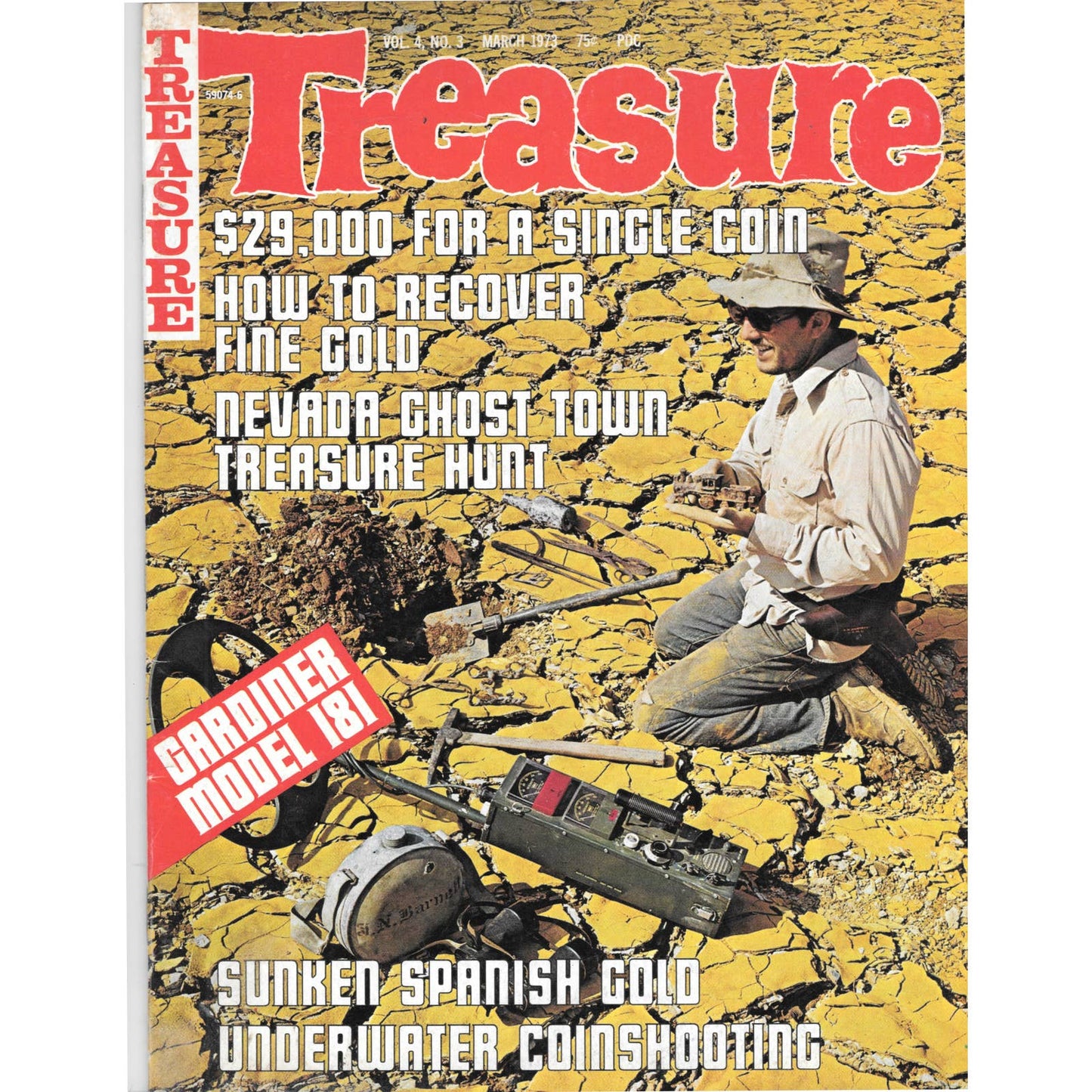 Treasure Magazine - Treasure Hunting Gold Mining Metal Detecting March 1973 M4
