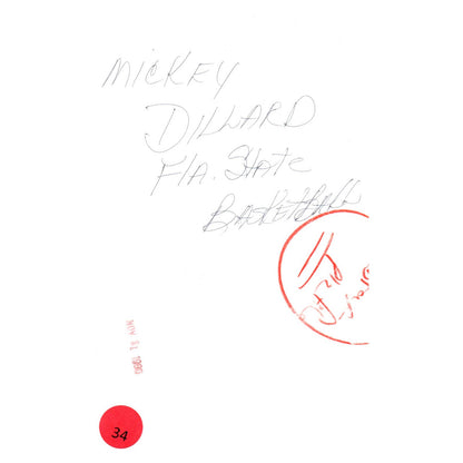 1980 Press Photo Basketball NCAA Mickey Dillard Florida State Seminoles 5x7" AD3