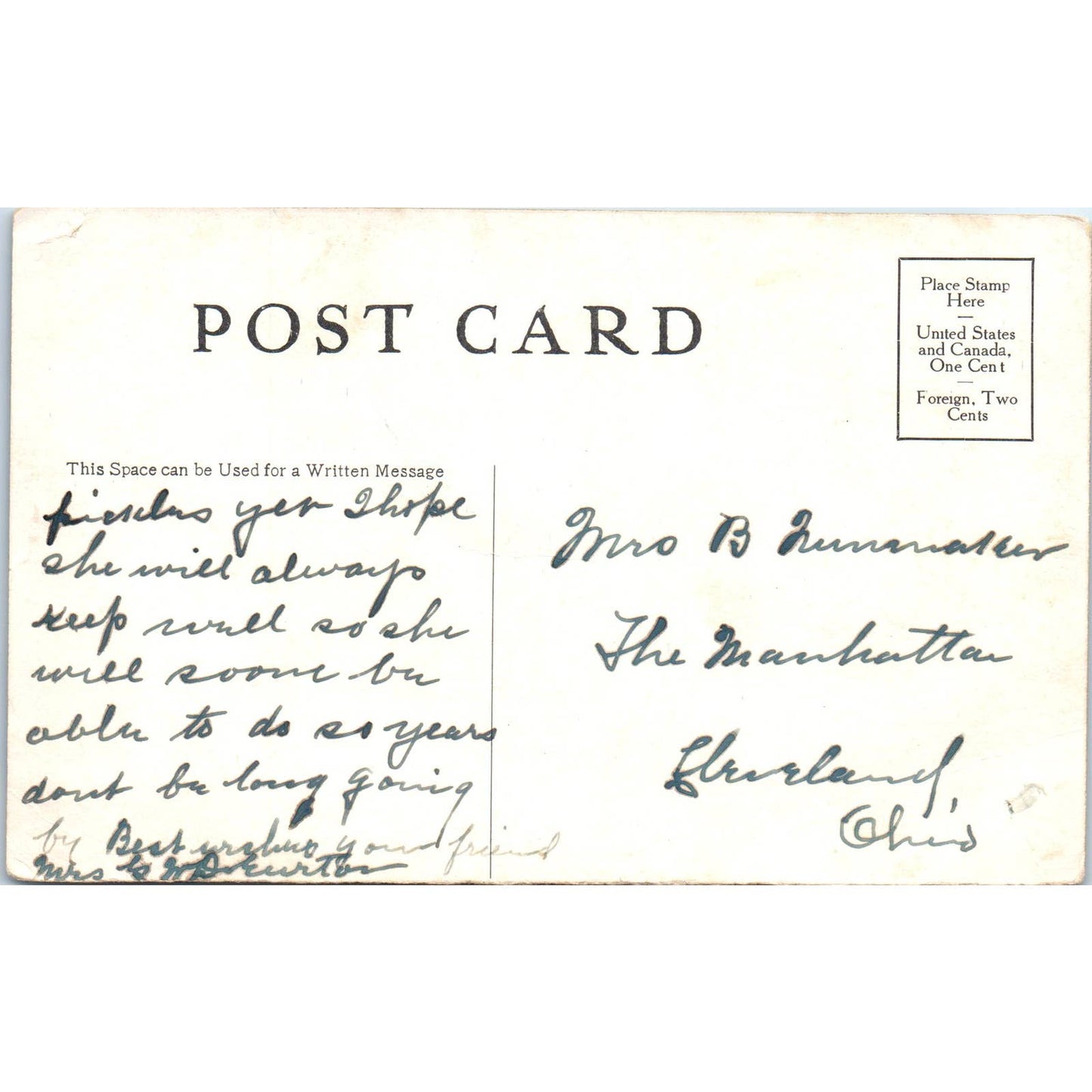 c1910 Rotunda of the Albany Hotel, Denver Colorado Original Postcard TK1-29