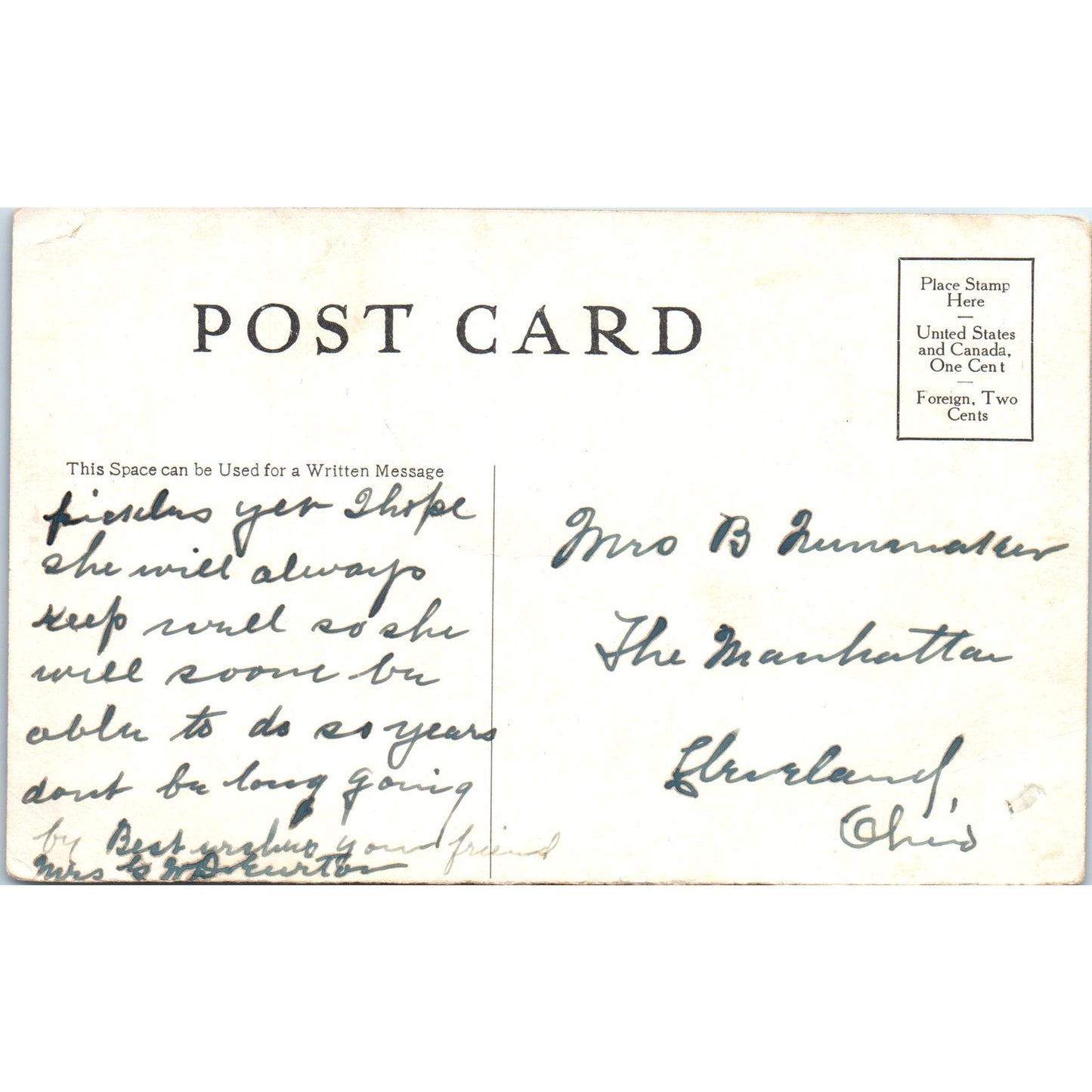 c1910 Rotunda of the Albany Hotel, Denver Colorado Original Postcard P1-11