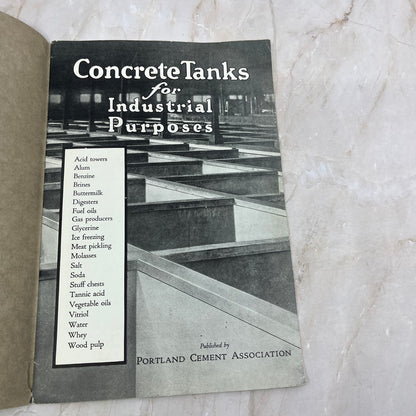 Concrete Tanks for Industrial Purposes Lehigh Portland Cement Co Booklet TJ9