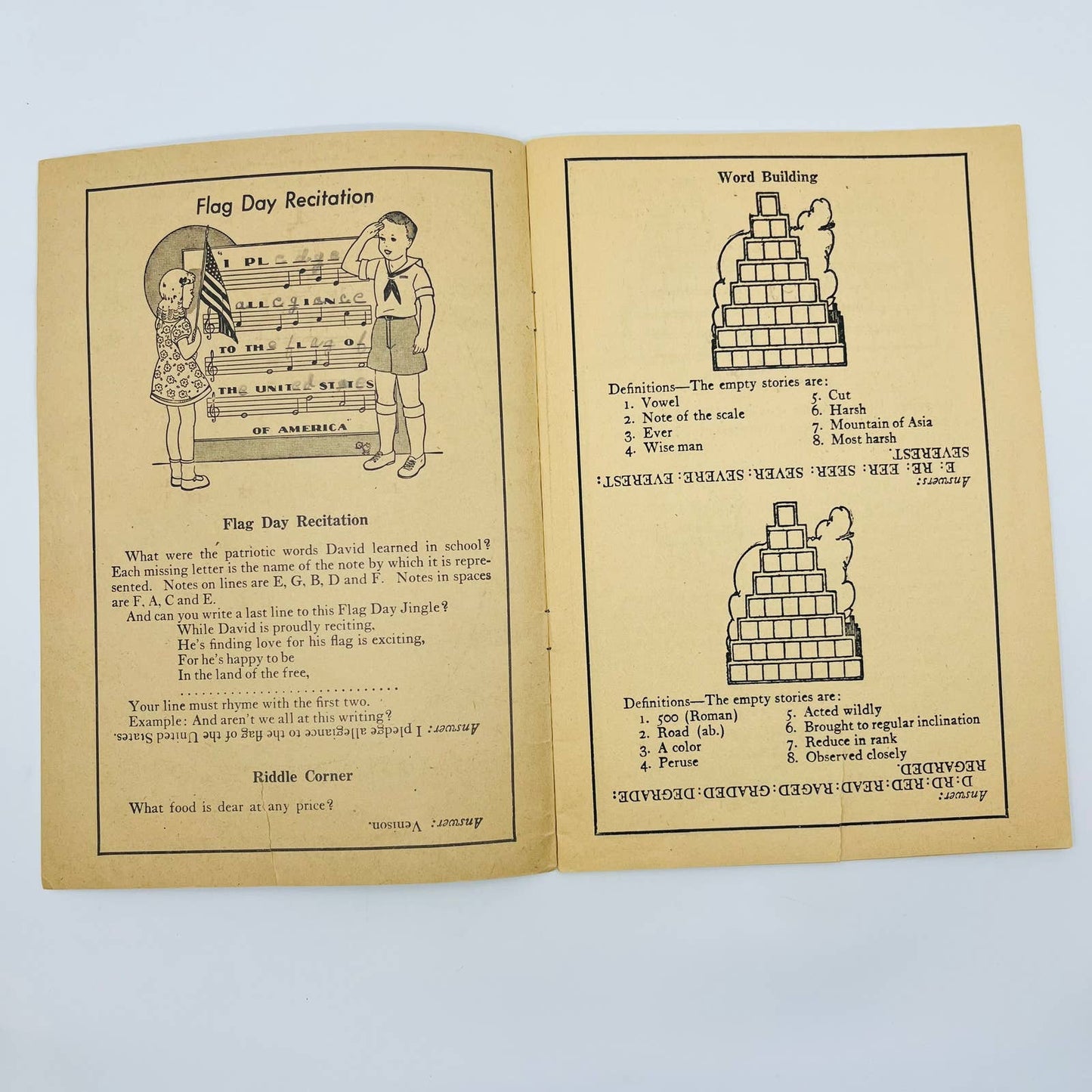 1940s JUST A FUN BOOK Children’s Activity Book EA4