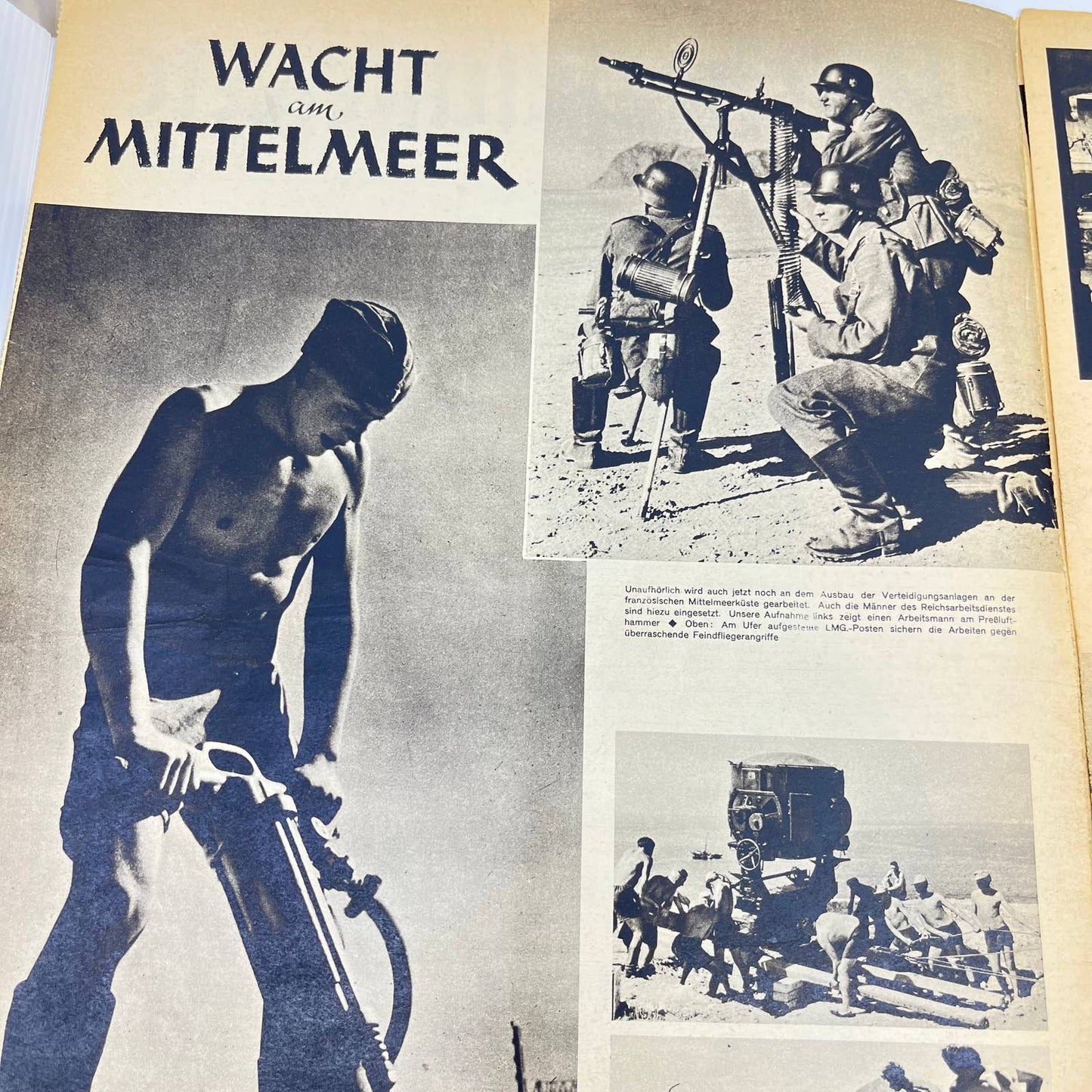 1943 WW2 German Nazi Magazine "Wiener Muftrierte" French Mediterranean FL3