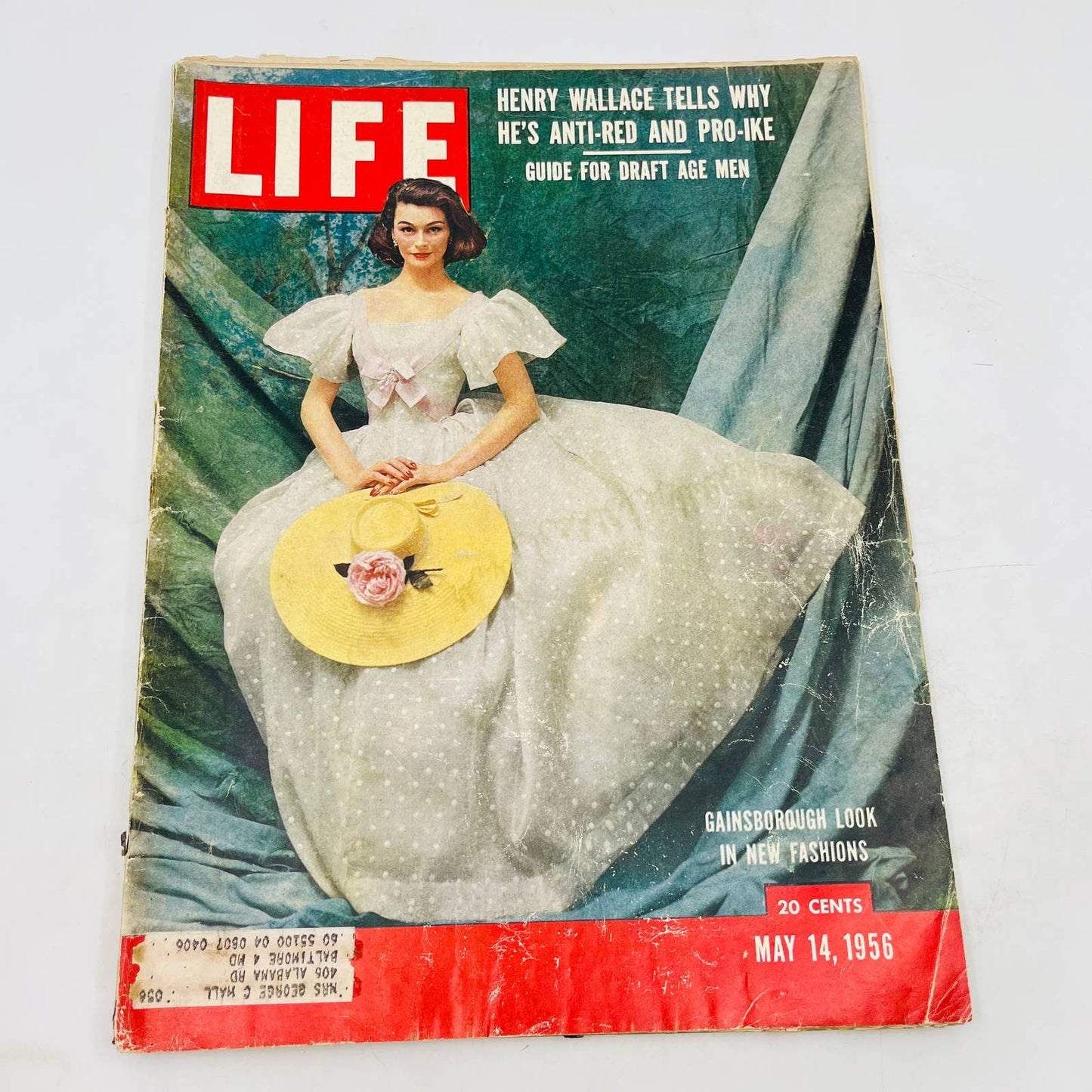 Life Magazine May 14, 1956 Gainsborough Look in New Fashions Henry Wallace TA4