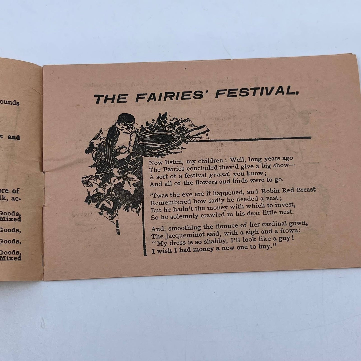 c1910 Diamond Dyes Advertising Booklet The Faries' Festival AC1
