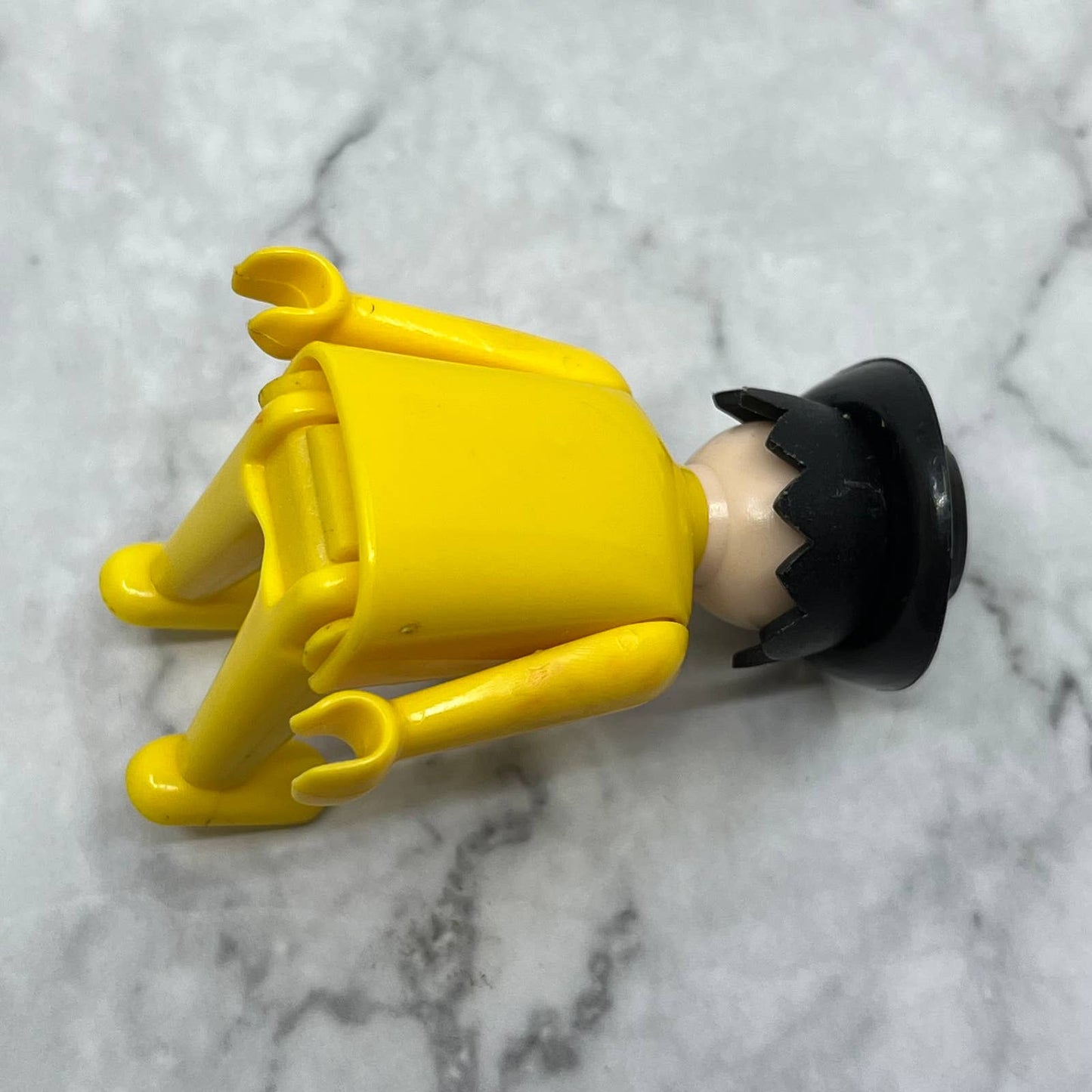 VINTAGE 1974 GEOBRA Playmobil Figure Yellow w/ Black Hair 3" Cowboy Hat SE6