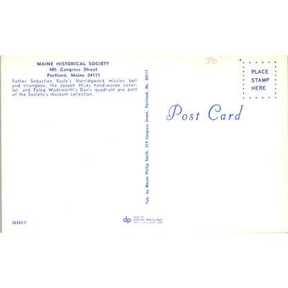 Rare Toys at Maine Historical Society Museum Portland ME Original Postcard PB10