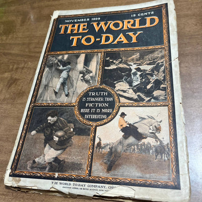 November 1909 The World To-Day Magazine Aggressive Japan American Football A2