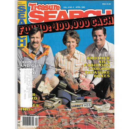 Treasure Search Magazine 1980 April Metal Detecting Gold Diamonds M2