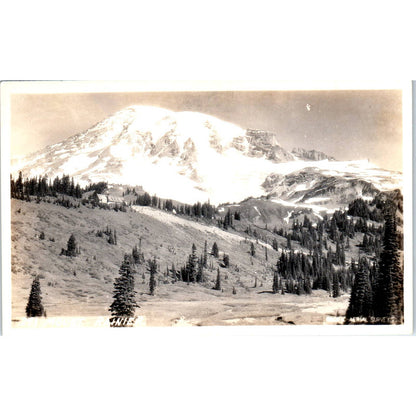 Vintage Postcard Mt. Rainier Pacific Aerial Survey Photo Washington TD9-W2