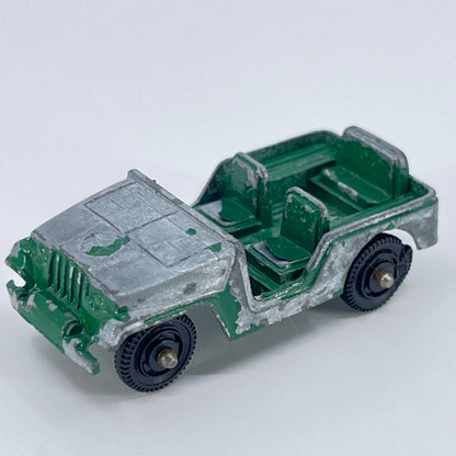 1960s Vintage TOOTSIE TOY JEEP Diecast Collectible Car GREEN SD1