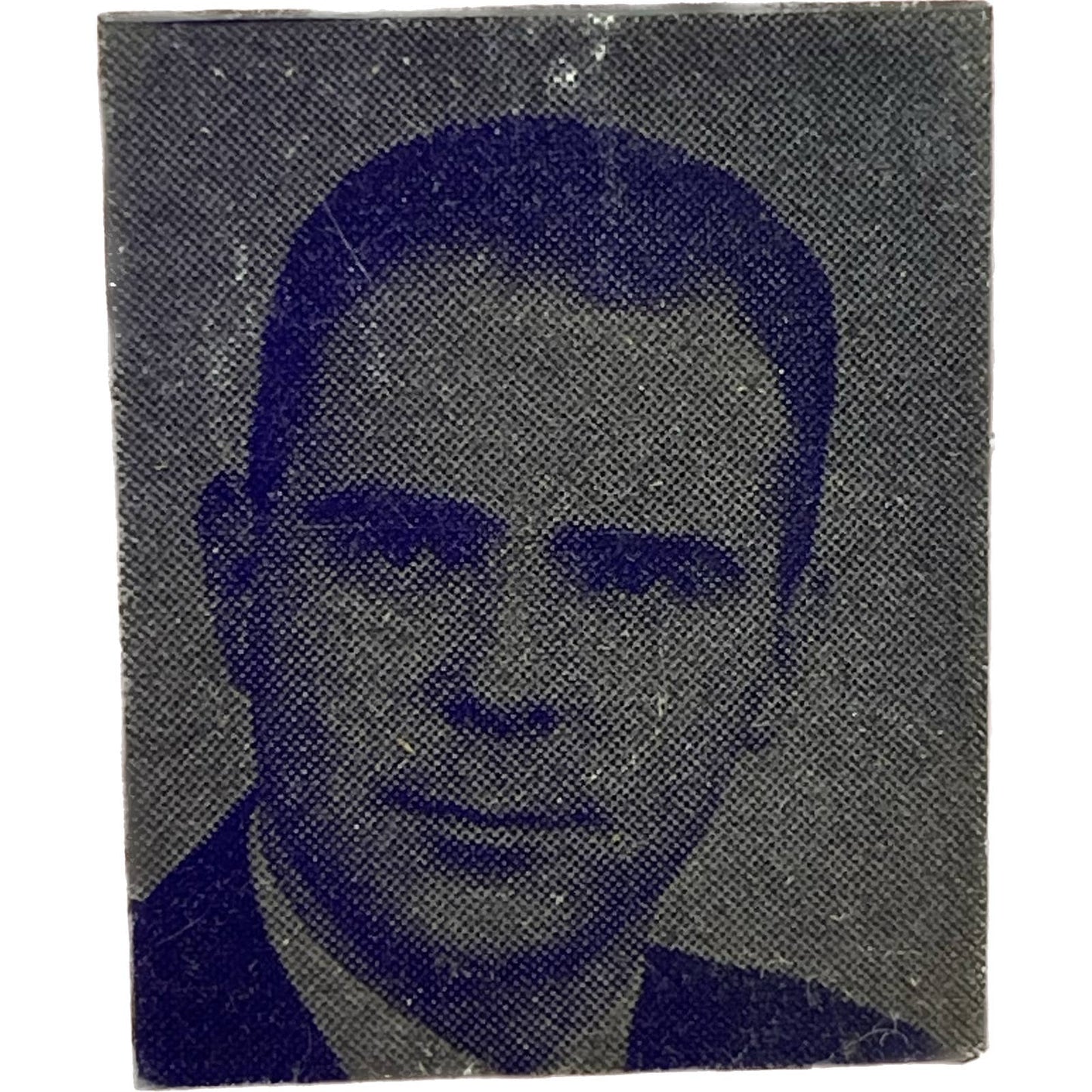 Vintage Printing Letterpress Printers Block Plate Young Man Photo Portrait SE832