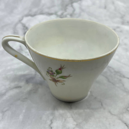 Vintage Fine China Tea Cup Pink Roses Gold Trim TD6-1