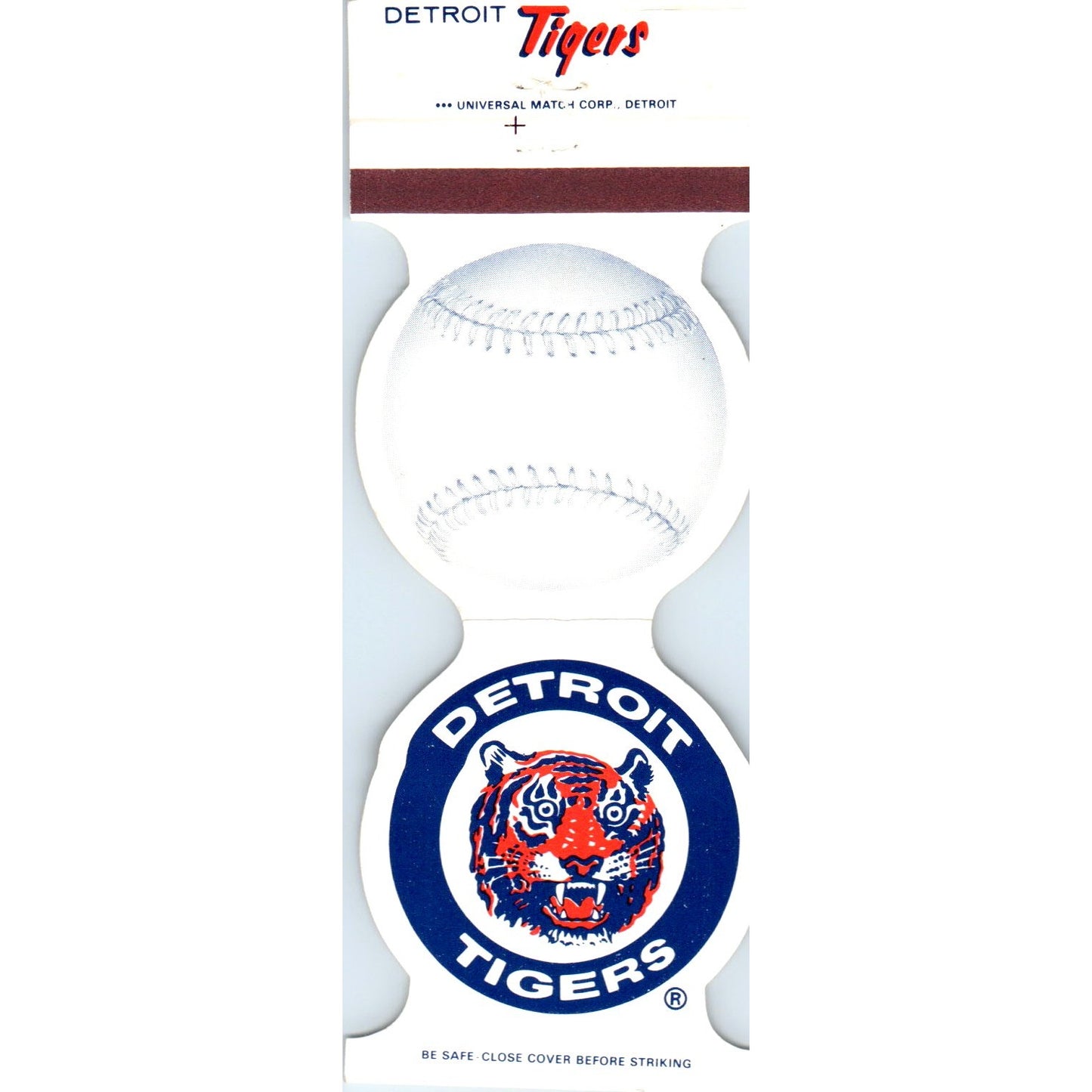 1983 Detroit Tigers Baseball MLB Schedule Matchbook Cover SA6-M4