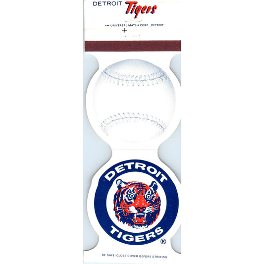 1983 Detroit Tigers Baseball MLB Schedule Matchbook Cover SA6-M4