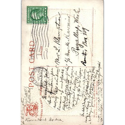 Antique Postcard Totem Pole, Pioneer Place Seattle Washington TD9-W2