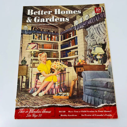 VTG Better Homes and Gardens June 1941 This is Blondie’s House BA2