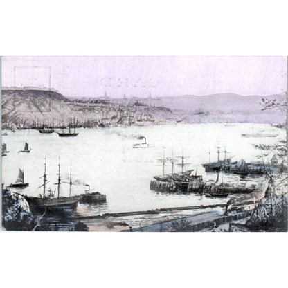 Quebec Canada from Point Levi c1910 Original Postcard TK1-24