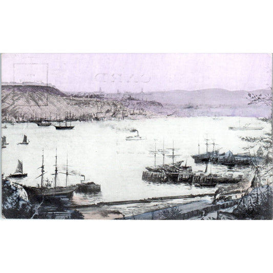 Quebec Canada from Point Levi c1910 Original Postcard TK1-24