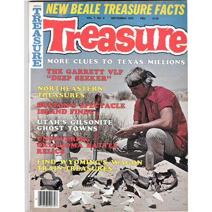 Treasure Magazine - Treasure Hunting Gold Mining Metal Detecting Sept 1976 M5