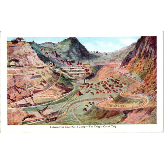 c1910 Colorado Springs Travel Brochure F.C. Matthews CO Original Postcard P1-11