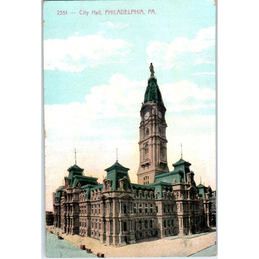 Antique Postcard City Hall Philadelphia PA TI1-1