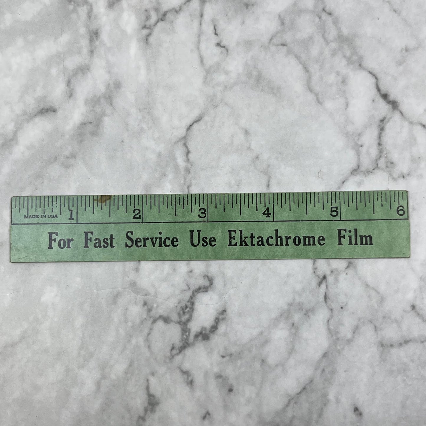 Vintage Advertising Ruler - For Fast Service Use Ektachrome Film SE7