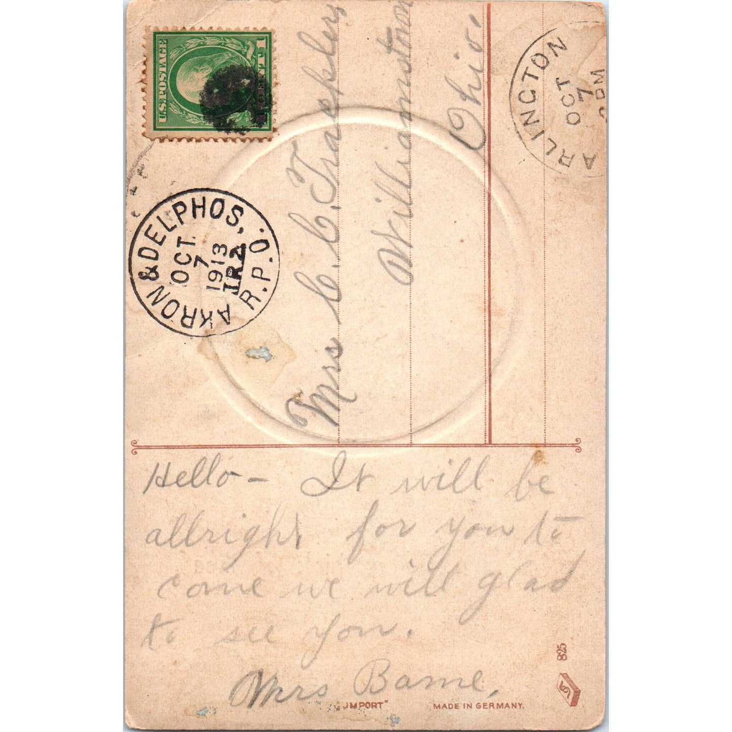 Victorian Children Forget Me Not 1913 Original Postcard TJ9-P2