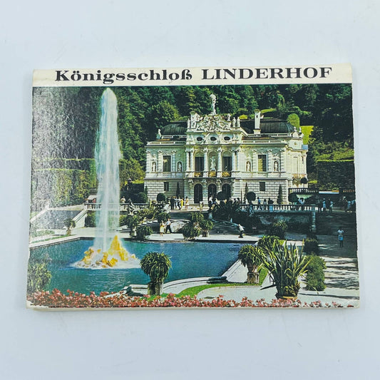 1960s Konigsschloß Castle Linderhoff Germany Mini Photo Souvenir Booklet EA2