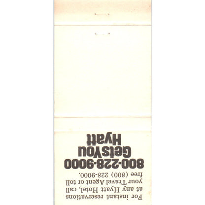 Hyatt Regency Embarcadero Center San Francisco CA Advertising Matchbook MM10-3