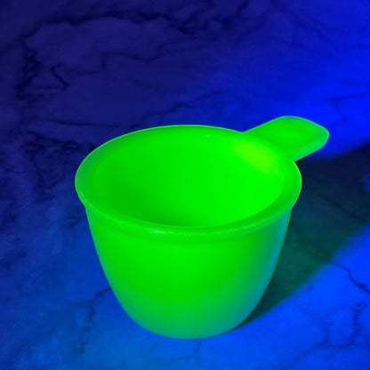 Jeannette JADITE 1/4 Measuring Cup Uranium Vaseline Glass Utility Ware TD6