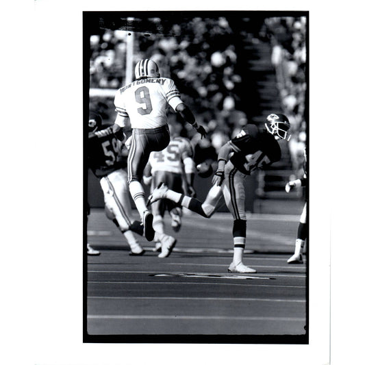1989 Original Press Photo Houston Oilers KC Chiefs Greg Montgomery 8x10" TK2-FP