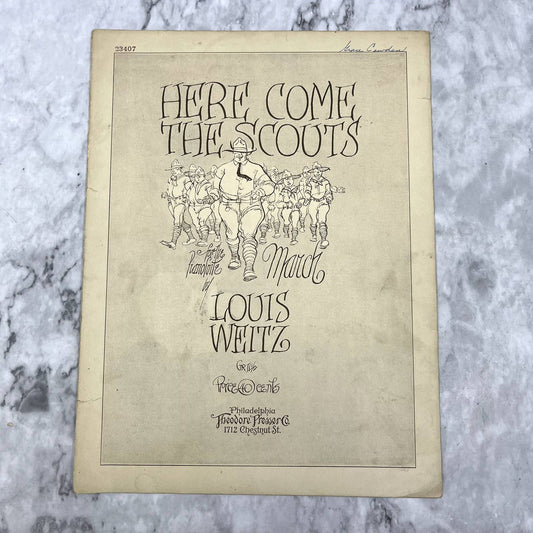 Here Come The Scouts Louis Weitz 1926 Sheet Music TK2-SM