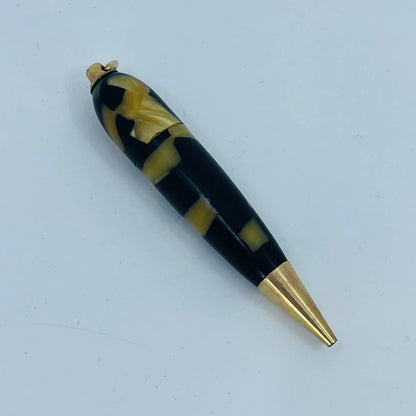 1930s Sheaffer Bridge Golf Ring Top Mechanical Pencil Marble Celluloid SC4