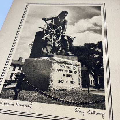 1920s Fisherman's Memorial Souvenir Photo Ewing Galloway FL5