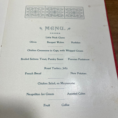 1900 End of Century Reunion Program Normal & Training School Cortland NY H4-3