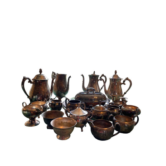 HUGE Lot of Silver Plate Silverplate Items Over 20 Lbs