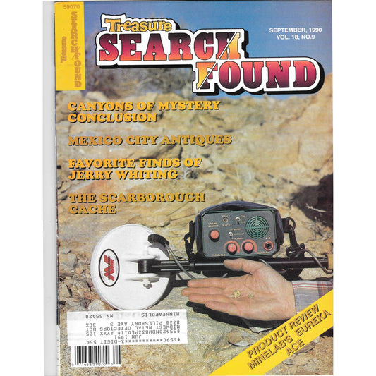 Treasure Search Found Magazine 1990 Sep Metal Detecting Gold Diamonds M2