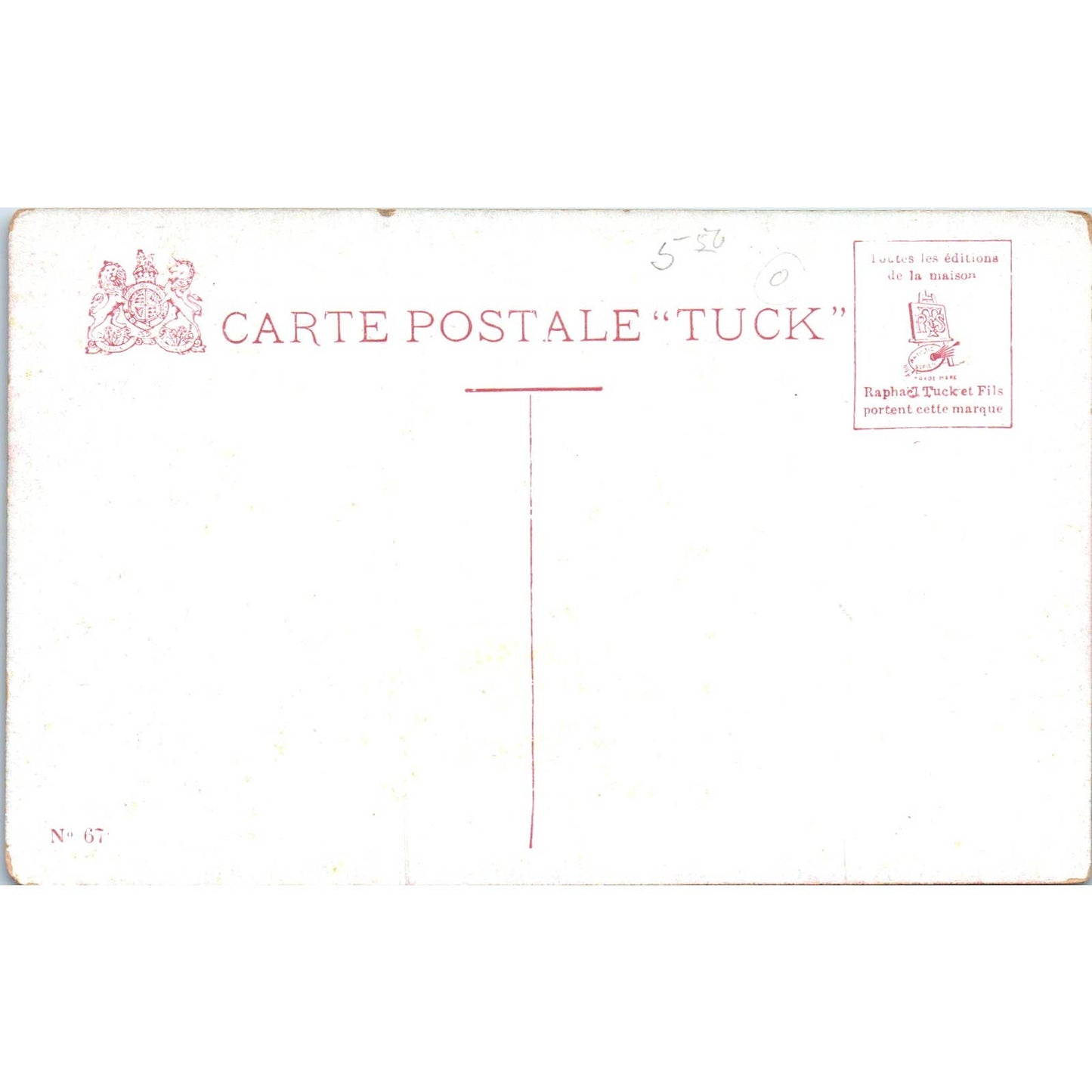 La Turbie A.M. Environs de Monaco Vue Generale Raphael Tuck Postcard TK1-P17