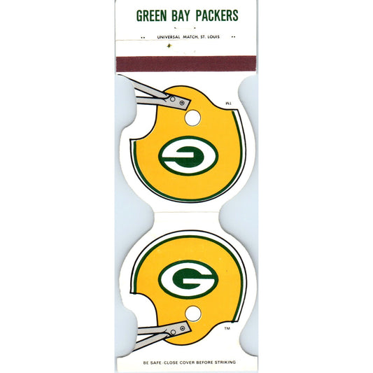 1983 Green Bay Packers NFL Helmet Football Schedule Matchbook Cover SA6-M4