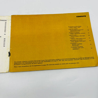 1970 Citroën DS Injection Electronique Owner’s Manual Notice D’Emploi French BA1