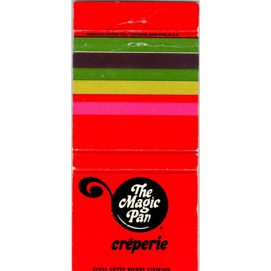 The Magic Pan Creperie California Advertising Matchbook Cover MM10-3