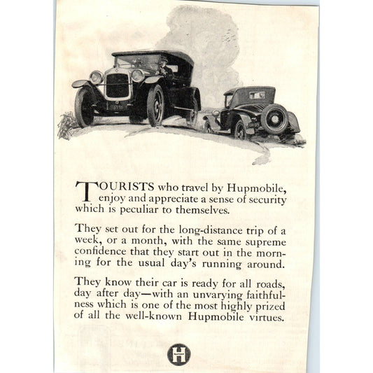 c1920 Harper's Magazine Ad - Hupmobile Motor Cars TF6-1