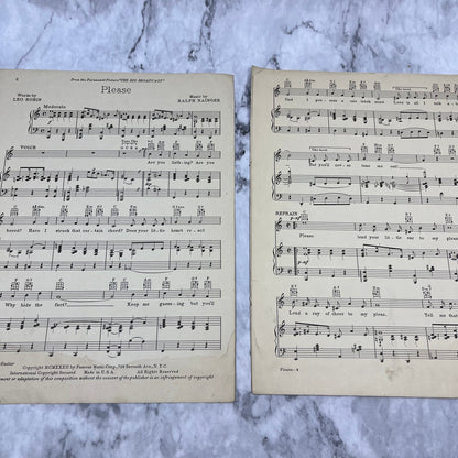Please "The Big Broadcast" Bing Crosby Burns & Allen Sheet Music V42-2