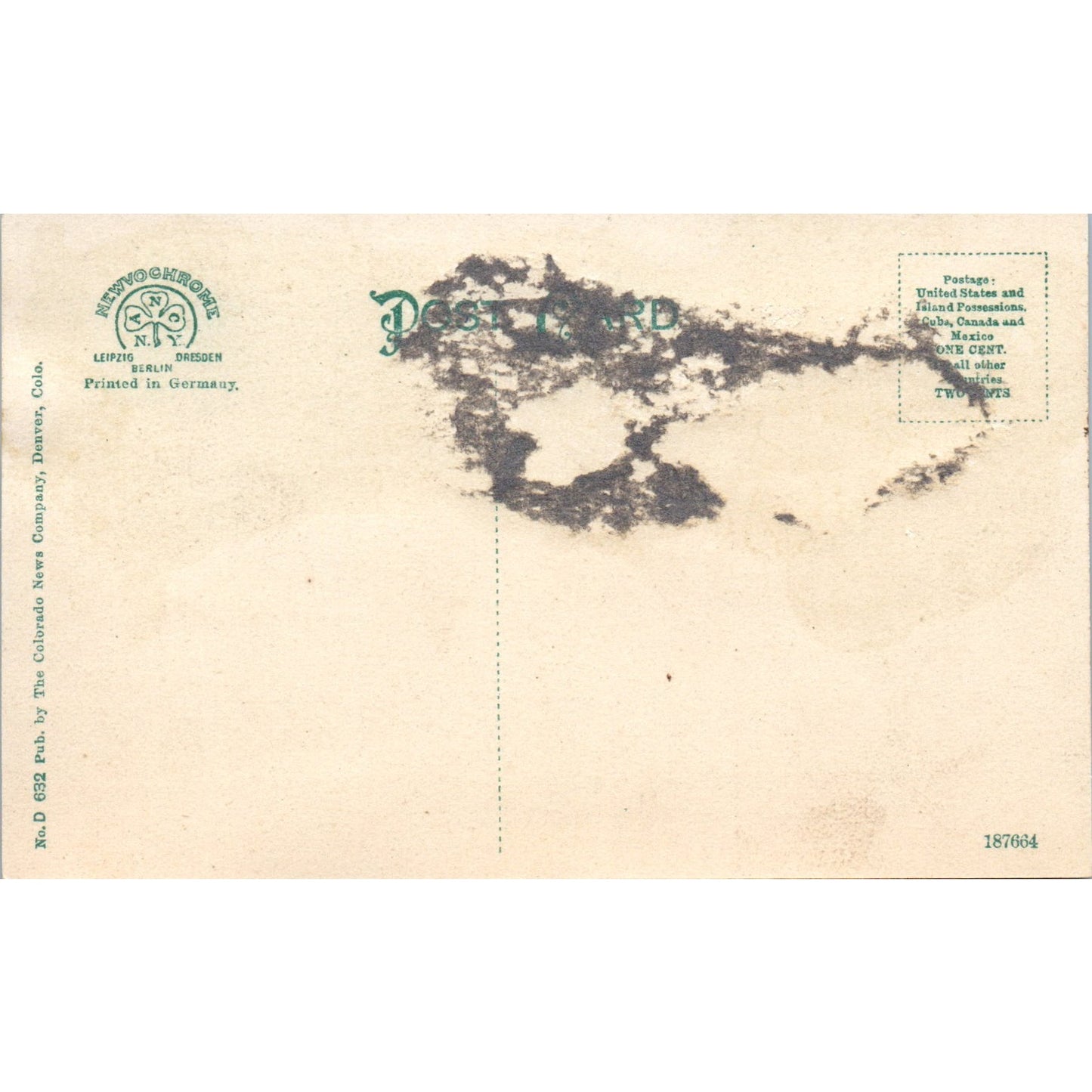 c1910 Castle Rock Colorado D&R. G. Railway Original Postcard P1-11