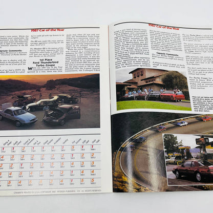 Motor Trend Magazine February 1987 '87 Car Of The Year Reprint BA1