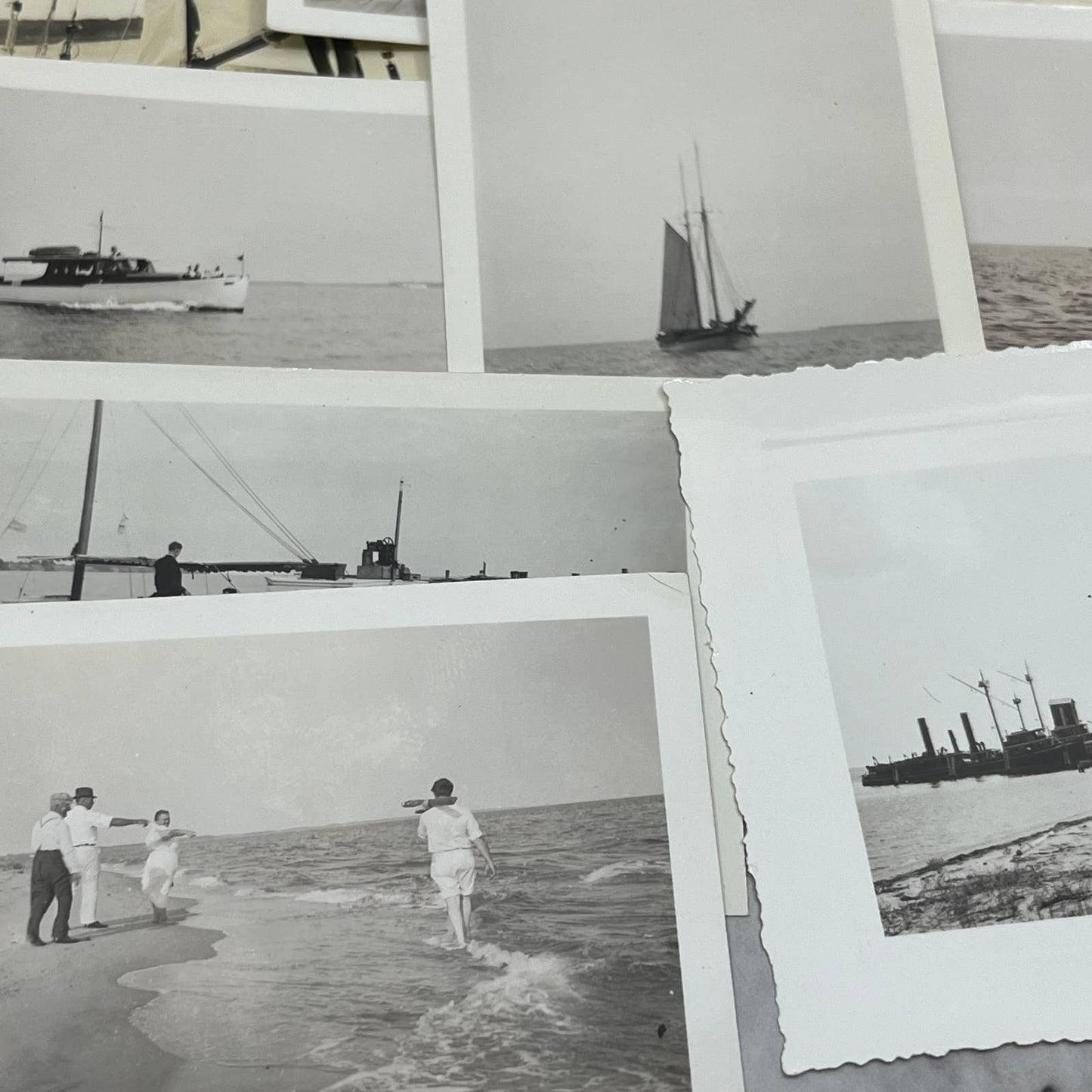 1930s Photos & Negatives Sailboating Mosquito Point White Stone VA TJ9-PG4