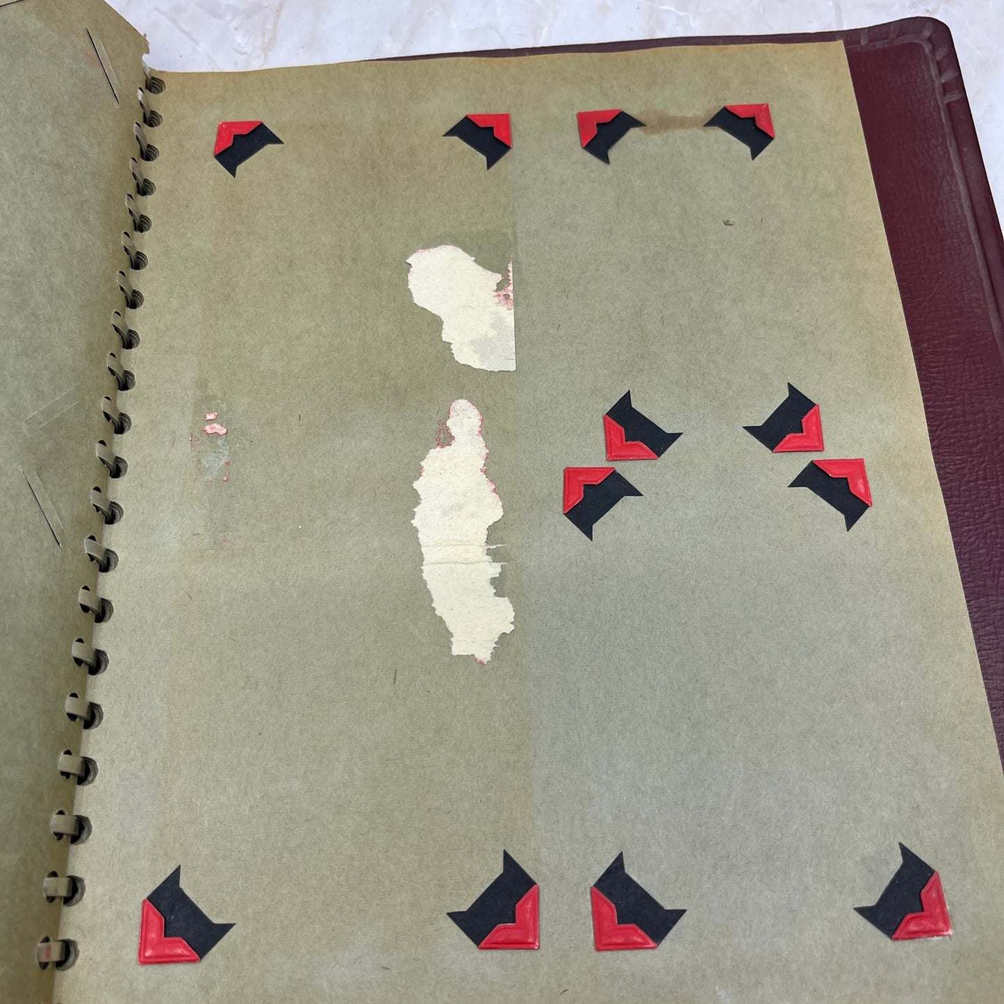 Vintage Beachcraft Match Cover Album BURGUNDY matchcover matchbook TC9