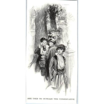 She Used to Outrage The Conservative - 1921 Original Ad TJ7-L
