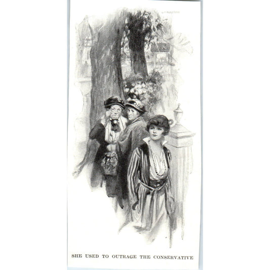 She Used to Outrage The Conservative - 1921 Original Ad TJ7-L